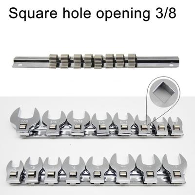 11/8Piece 3/8Inch Drive Changeable Head Wrench Set Suitable For Various Repair Needs In Home And Workshop Wrench