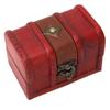 Vintage Wooden Storage Box Flip Open Type Jewelry Hold Case Desktop Decor for Earring Coins Small