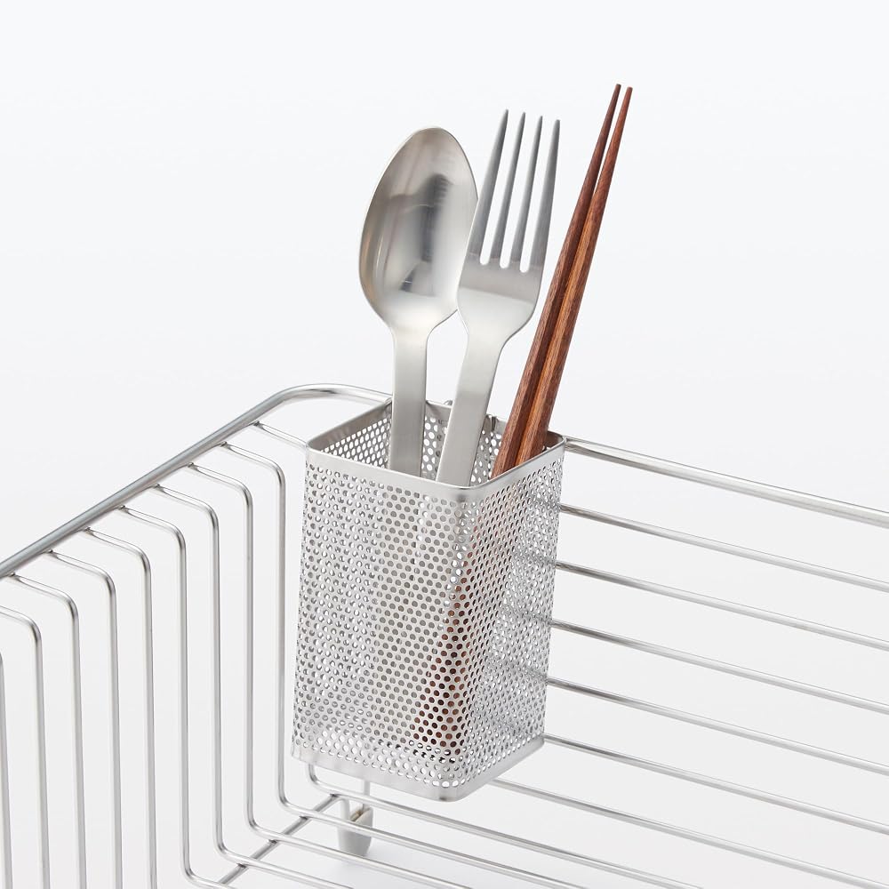 Muji Stainless Steel Cutlery Stand Silver Small