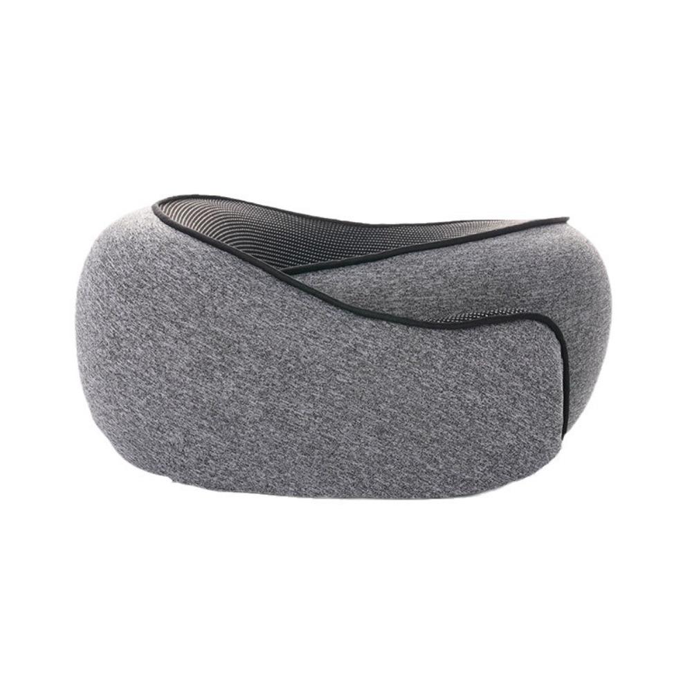 

Slow Rebound U-shaped Pillow Adjustable Cervical Cushion Sleep Camping Pillow School/Office Grey No Bag