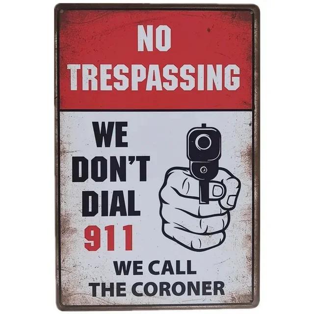 Vintage Warning Beware Metal Tin Signs Plaque  Wall Decoration Art Posters for Man Cave Home Cafe Garden Club Bar  Iron Paint