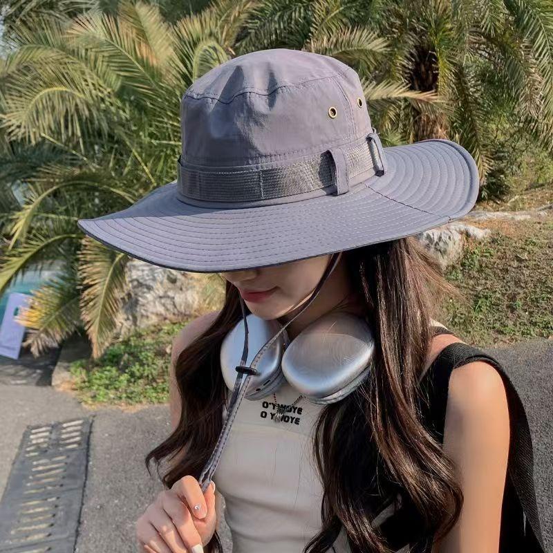 Sunscreen hat men's fishing hat summer bucket hat outdoor climbing sun hat face cover UV protection sun hat