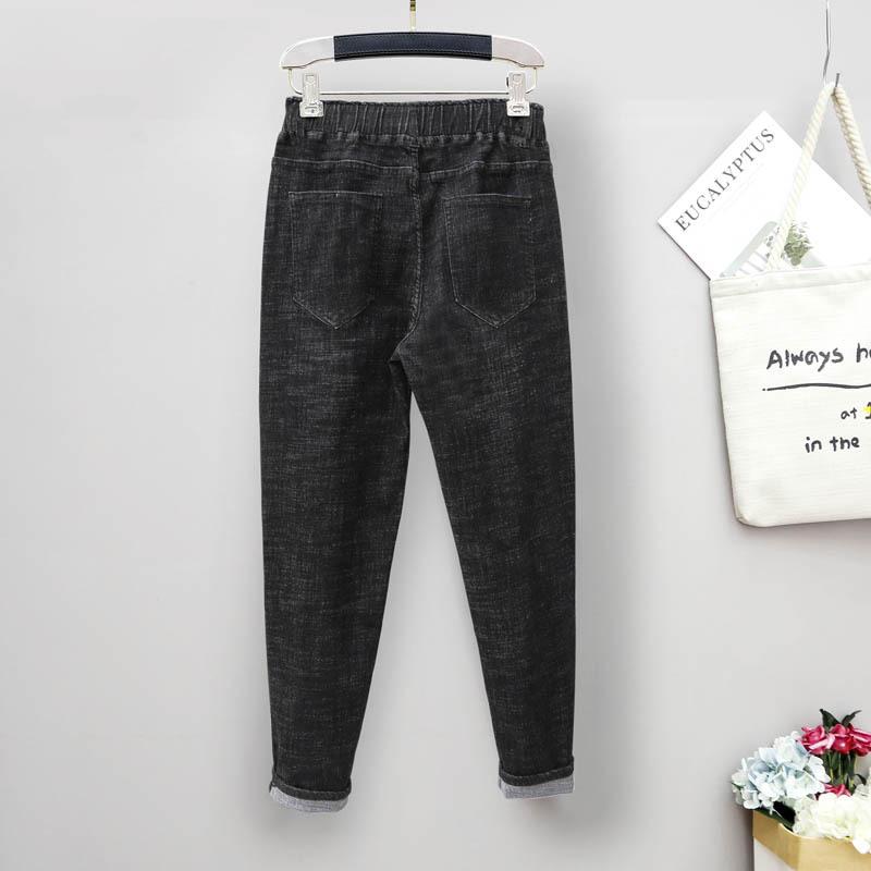 Kadın Kot Pantolon Elastik Yüksek Belli Harem Pantolon Büyük Beden Dar Paça Kot Geniş Paça Dolgulu Pantolon Havuçlu Kot Konforlu Bel Pantolon