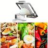 Stainless Steel Fruit Cutter Heavy Duty Metal Sectioner Cutter Mold Boiled Egg Slicer  Household