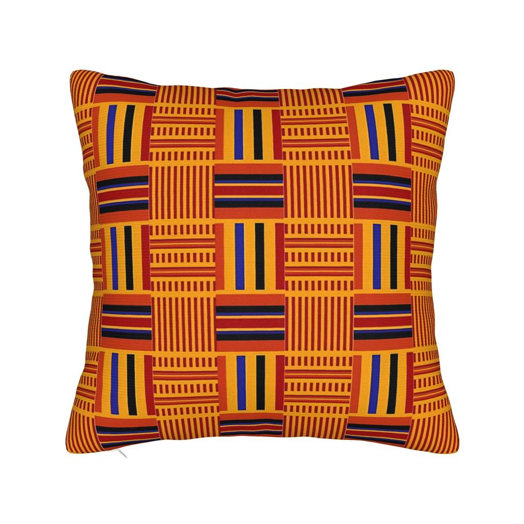 African Pattern Authentic Kente Cloth Pillowcases Funny Pillow Case For Sofa Car Home Decor Soft Pillow Cover