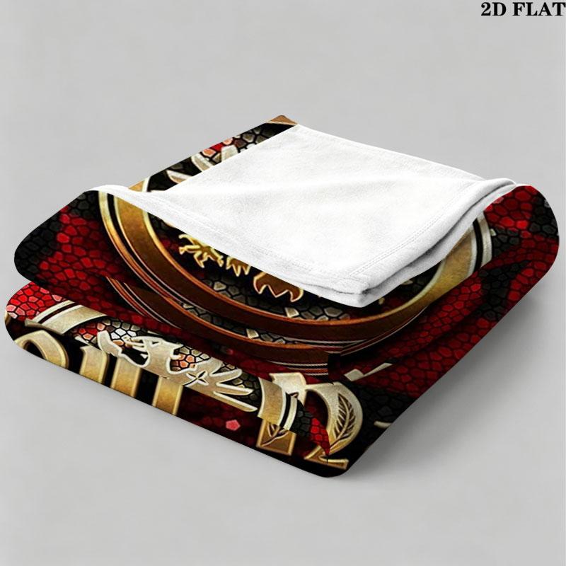 1PC Eintracht Frankfurt Custom Name Patterned Flannel Blanket Suitable For All Seasons for Home Decor Warmth and Comfort Gifts Holiday Present