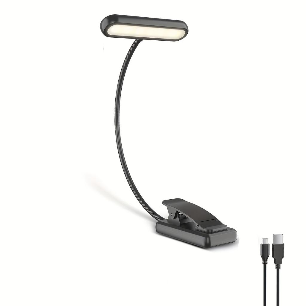 Xiaomi Portable Flexible Easy Clip Night Reading Lamp USB Rechargeable Reading Light 3Colors Warm Cool White Daylight Book Lamp