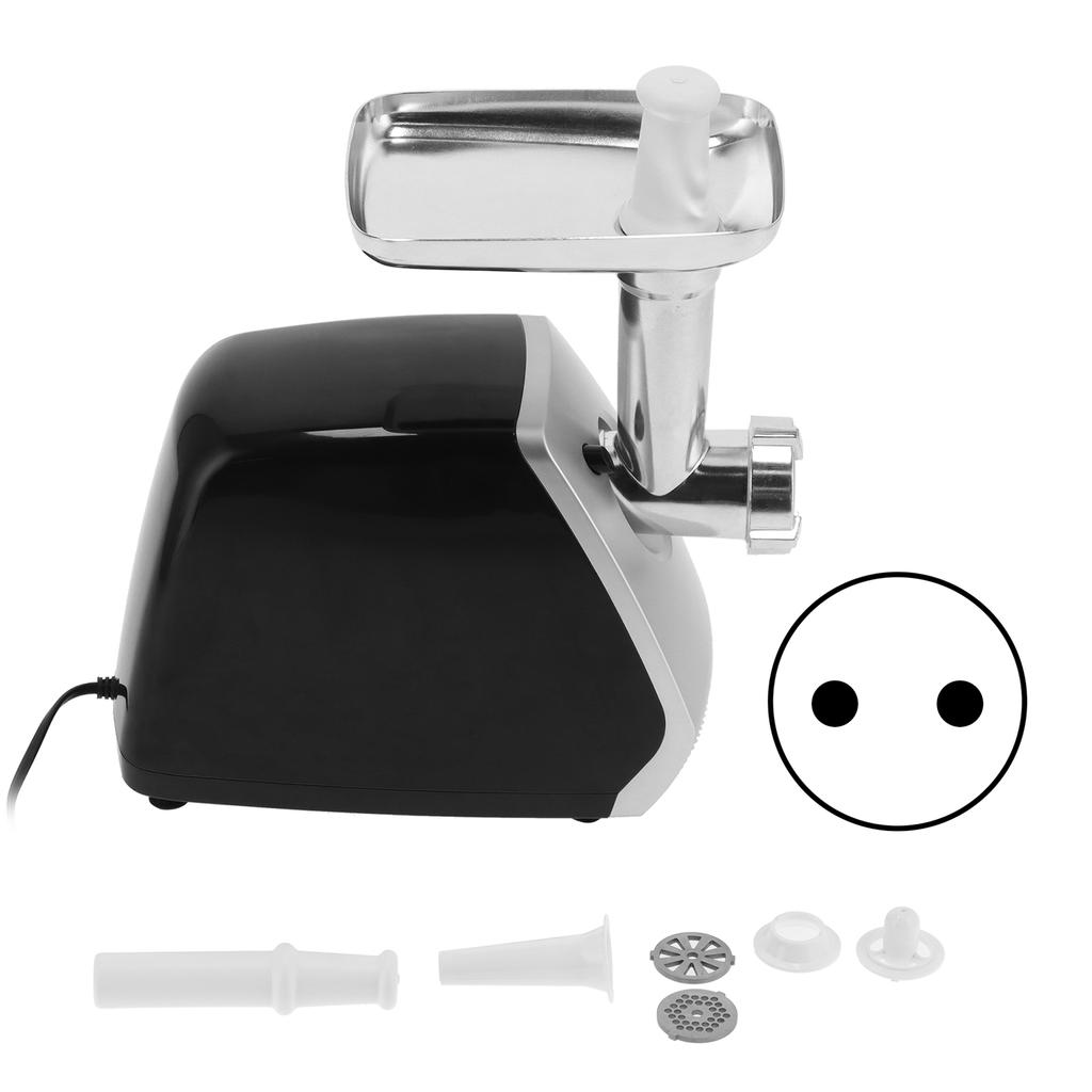 Mașină de tocat carne neagră de 2800 W, mașină electrică de tocat carne de uz casnic, pentru umplut cârnați