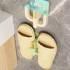 Practice Wall Mounted Euphorbia Shoe Shelf Adhesive Bathroom Storage Planner for Drying Flipflops