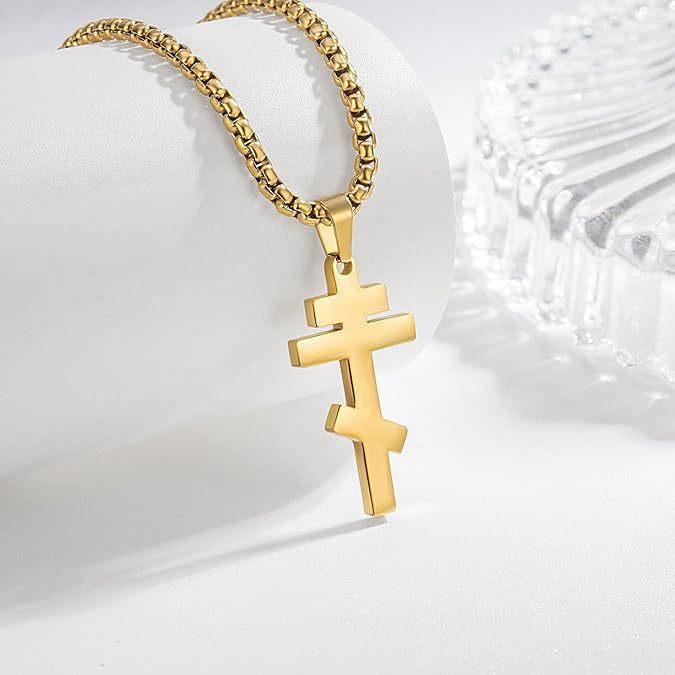 New Fashion Retro Cross Men's Simple Pendant Necklace