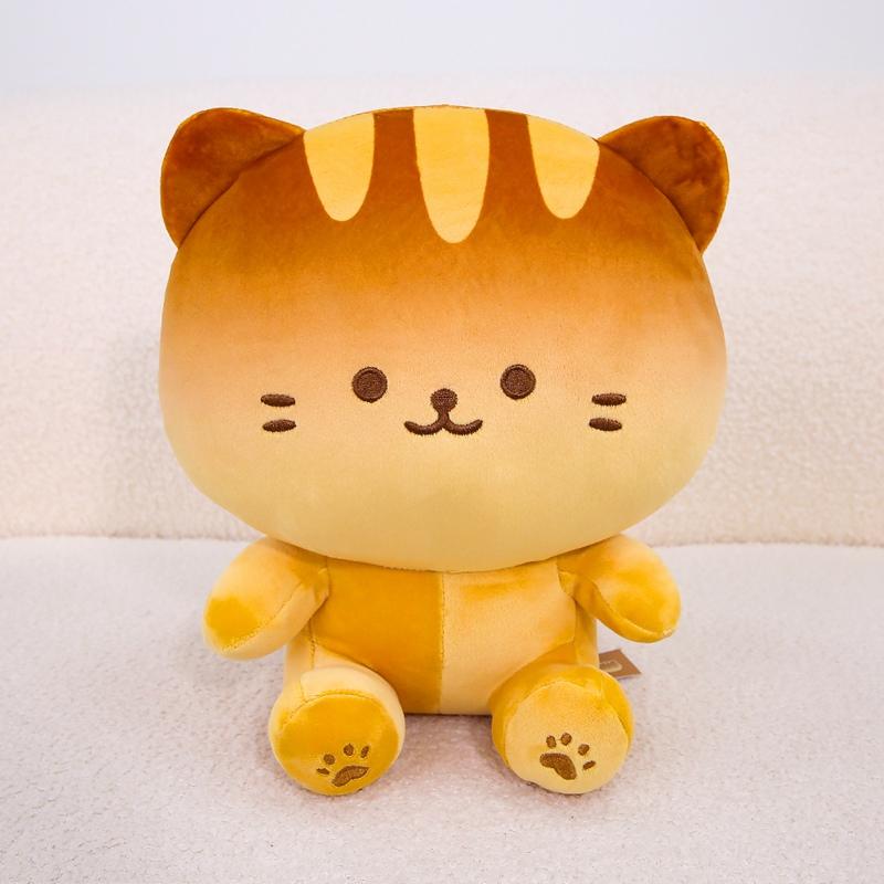 13/20/25cm Cartoon Cute Cat Plush Doll Pillow Fun Cat Shape Bread Cookie Biscuit Plush Toy Home Decor Gift For Children