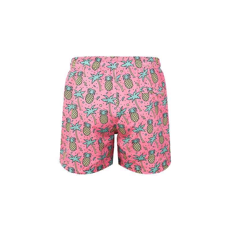 2024 New Casual Beach Pants Printed Swimming Trunks Men's Adult Loose Anti-embarrassing Hot Spring Shorts Men's Large Size