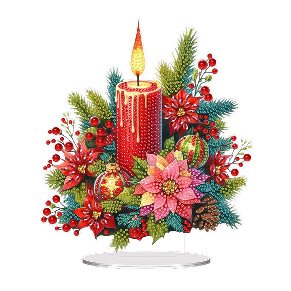 Acrylic Special Shape Christmas Nutcracker Desktop Diamond Art Kits 5D DIY Diamond Art Tabletop Decorations Bedroom Table Decor