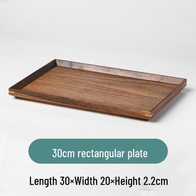 ZISIZ Black Walnut Wooden Serving Tray