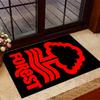 Red Tree Forest Logo Themed Anti-Slip Rugs - Polyester Home Decor, Suitable for Bedrooms, Living Rooms, Doorways, Studios, and Decorations