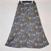 Export Tail Goods Cut Label Chiffon Print High Waist Elastic Band Waist Skirt Mid-Length Skirt Holiday Photography Artistic Summer