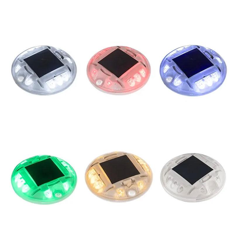 High Quality IP65 PC Reflective Warning Sign High Power LED Solar Road Stud Light 800m Visual Distance Multi-color for Garden