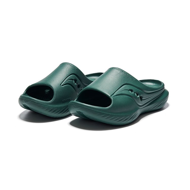 SAUCONY Cradle Casual Comfortable Non-Slip Durable Slide Sandals Unisex Sandals Dark-Green S28901-11