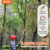Manual Pole Saw, 7.3-27 Ft Extendable Tree Pruner, Sharp Steel Blade High Branches Trimming, Manual Branch Trimmer with Lightweight 8 Fiberglass