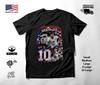 Pulisic USA Number 10 Action Montage Soccer T-Shirt Black Unisex S-2XL