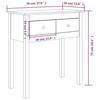 VidaXL Table console 70x35x75 cm Bois massif de pin 814609