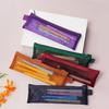 Transparent Mesh Zipper Bags, Portable Cosmetic Bags for Stationery Cosmetics Keys Office Supplies Travel Accessories