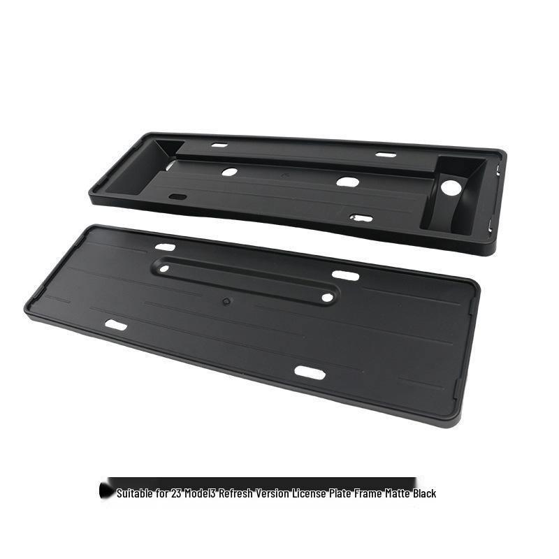 23 Tesla Model 3 Snap-on License Plate Frame - Full Coverage Redesign
