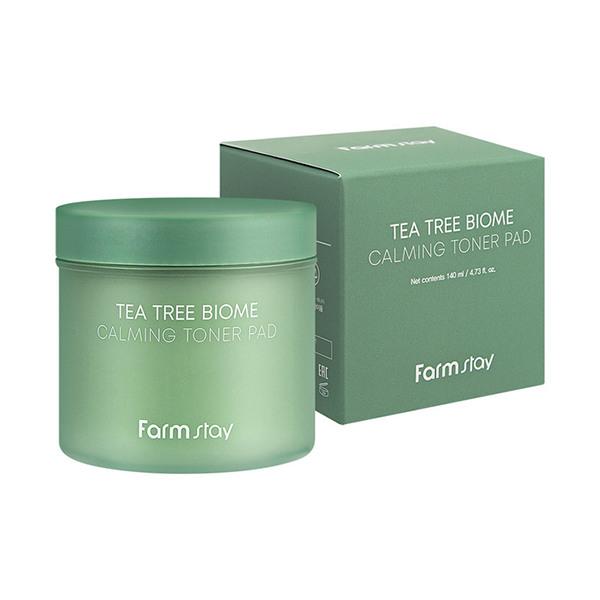 Farmstay Tea Tree Biome Toner Pads 140ml x 70 sheets Tea Tree Biome Calming Toner Pads 70 Sheets
