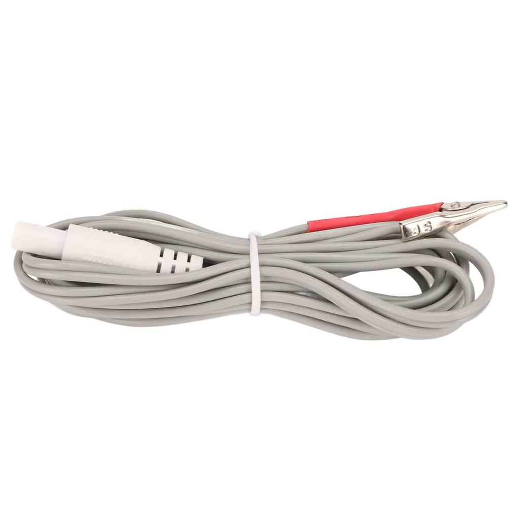 5PCS Clip Electrode Wire Portable Physical Therapy Electrode Wires Cable Clip for TENS Machine Grey