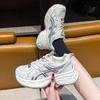 2025 Frühling und Sommer Mesh atmungsaktive Dad-Schuhe Damen neue vielseitige dicksohlige Höhenzunahme super beliebte lässige Sportschuhe