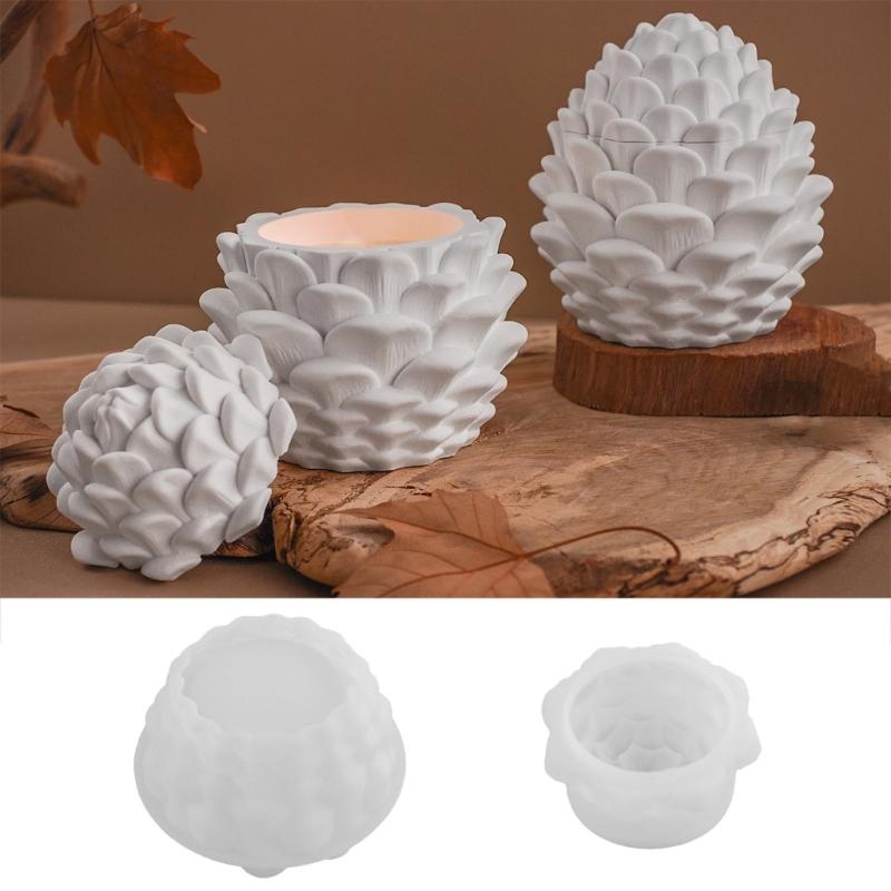 Sturdy Silicone Jar Mould With Lid For Creating Customes Resin Craft And Organizing Small Items