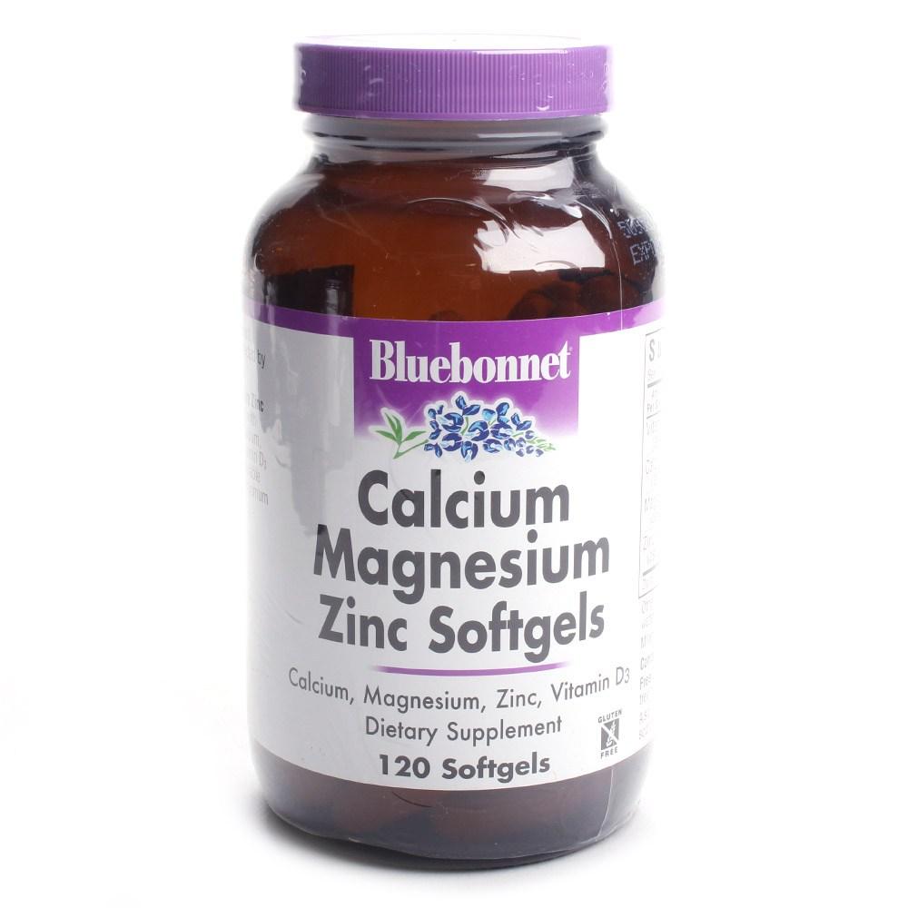Bluebonnet Calcium Magnesium Zinc Softgels 1 pcs 120 Tablets