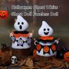 Cartoon White Ghostly Doll Plush Fabric Stuffing Animal Ornament Decors For Halloween Christmas Shelf Car Display