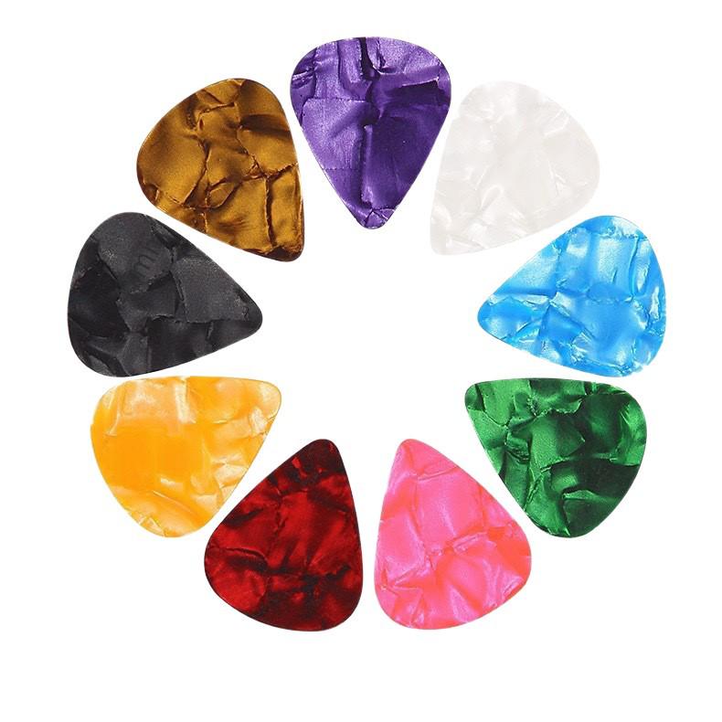 Plettri per Chitarra in Celluloide a Forma di Cuore - Plettri in ABS Satinato, Accessori Colorati