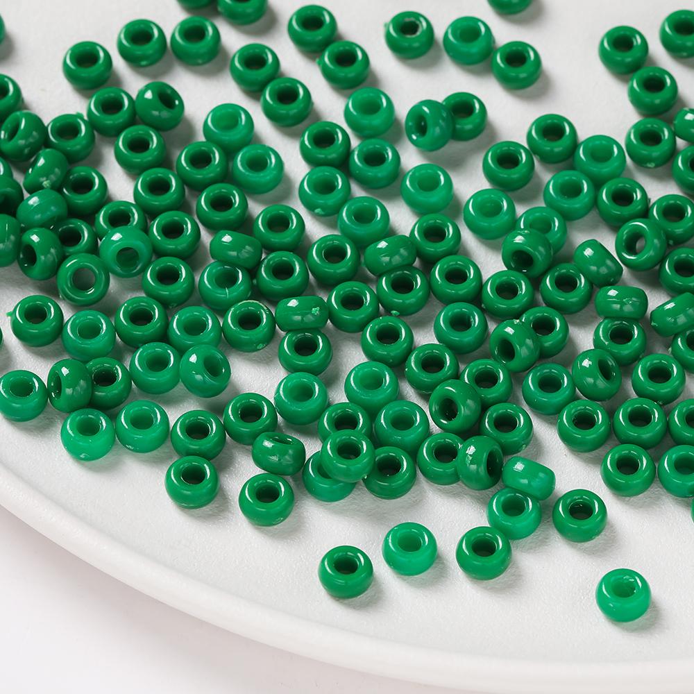 100pcs 4*7mm Acrylic Big Holes Beads Colored Spacer Loose Beads for DIY Necklace Bracelet Phone Charms Jewelry Making Supplies
