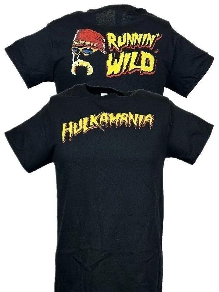 Hulk Hogan Running Wild HulkaUnisexia Unisexs Black Tshirt M