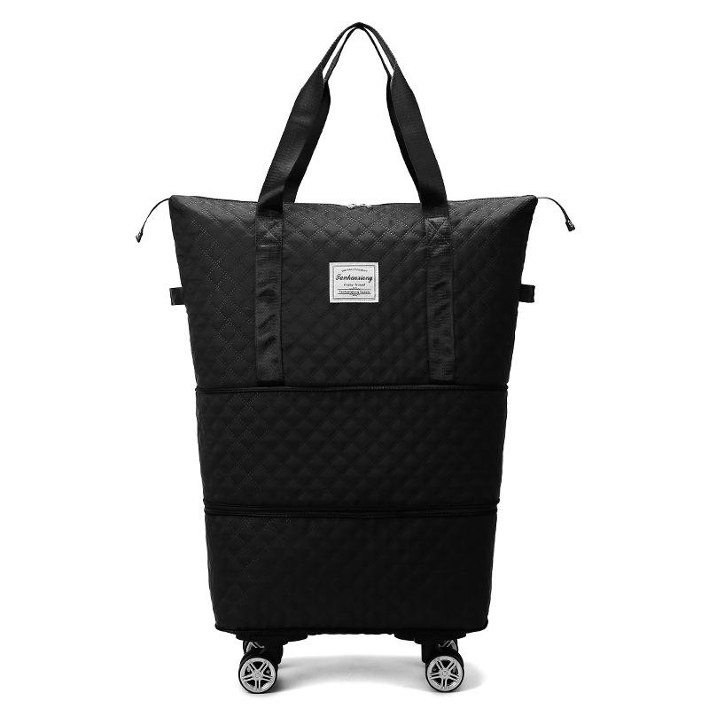 Travel bag Large capacity roller Birth waiting accommodation Fitness storage Clothing bag Rhombus travel portable hand bag