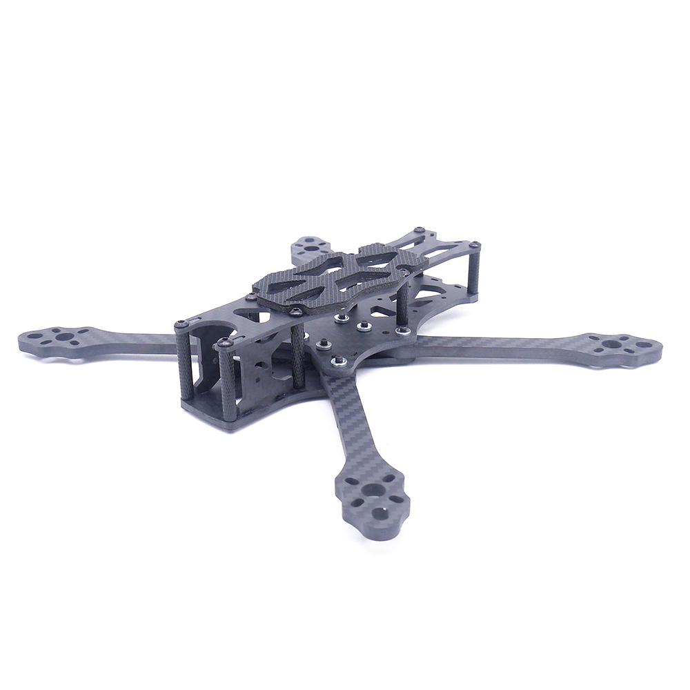 STEELE 5 220mm Wheelbase 5mm Arm Thickness Carbon Fiber X Type 5 Inch Freestyle RC FPV Racing Drone Frame Kit Accessories