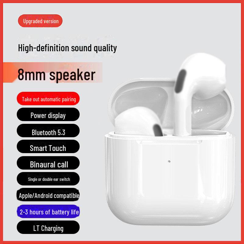 

Беспроводная игровая гарнитура Smart Noise Reduction Pro4 Bluetooth, полувкладыши, сверхдолгое время работы от аккумулятора Standard Edition белый