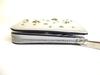 Authentic Jimmy Choo Silver Leather Bifold Wallet COMPACTZIPWALLWTGTO #b152  Open box