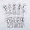 Cake Candles Silver Number 0-9 Birthday Smokeless Candles Festive Party Decor Birthday Party Cake Decoration Number Candles Girl