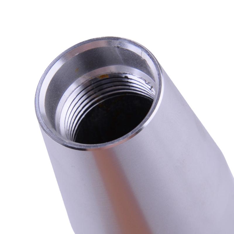 Silver 18cm Long Manual Gear Shift Shifter Lever Stick Knob Universal for Car M8 M10 M12 Aluminium