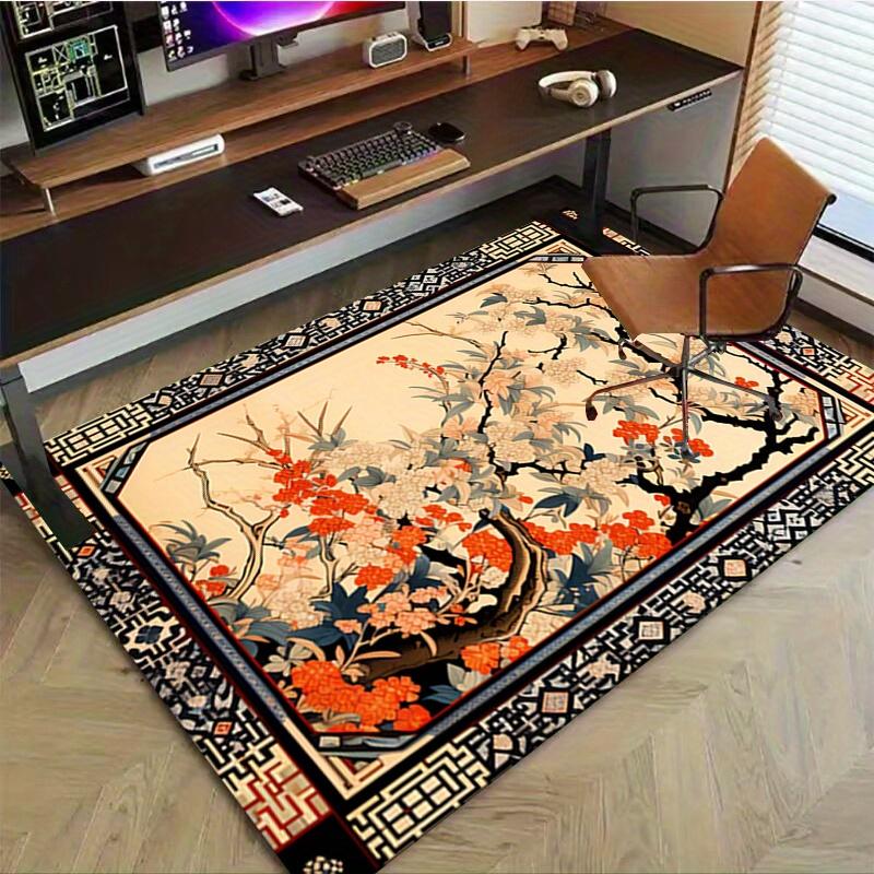 1pc. Beautiful Floral Pattern Rug for Home Decor, Office Carpet, Chair Cover, Outdoor Mat, Gift Idea