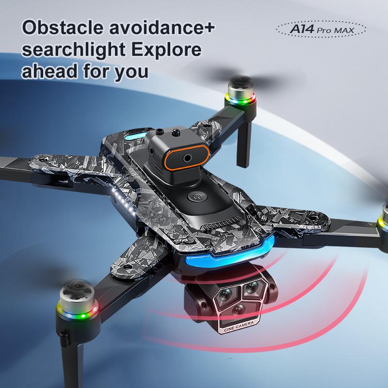 Cross-border A14 Drone: 4.5-Inch Brushless, Screen Controlled, Obstacle Avoidance, Optical Flow, HD Aerial Photography, Remote Controlled.