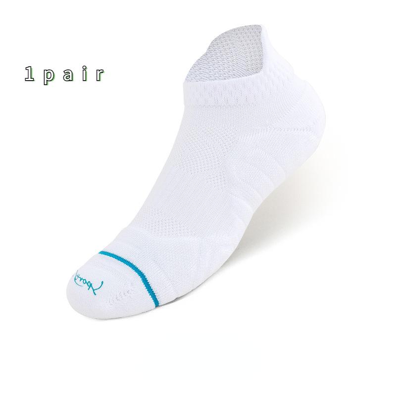 Size 39-44 Men's Summer Thin Breathable Socks for Running Professional Thickening Athletic Socks