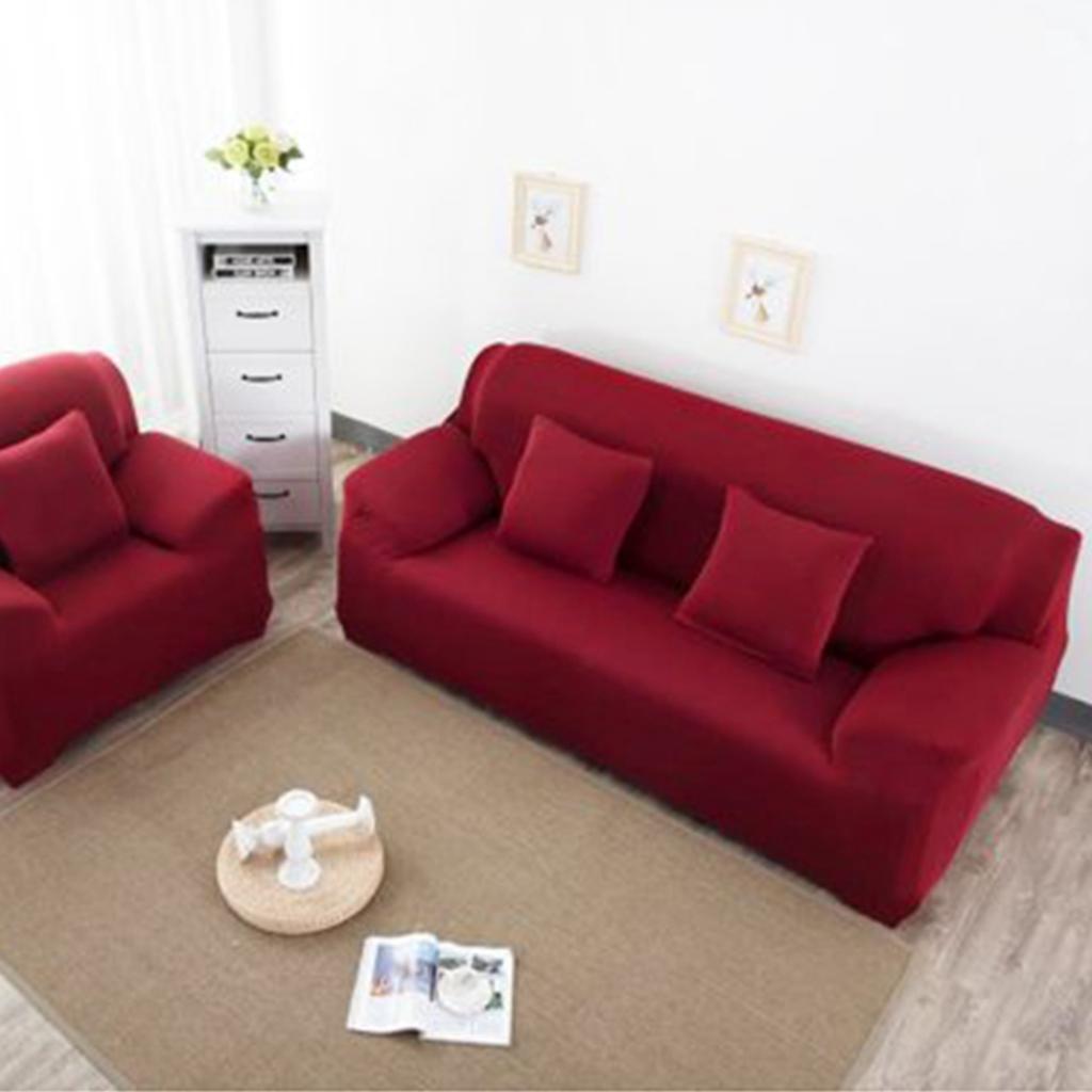 7 Solid Colors 3 Seater Household Stretch Elastic Sofa Couch Protective Slipcover Hot Sale