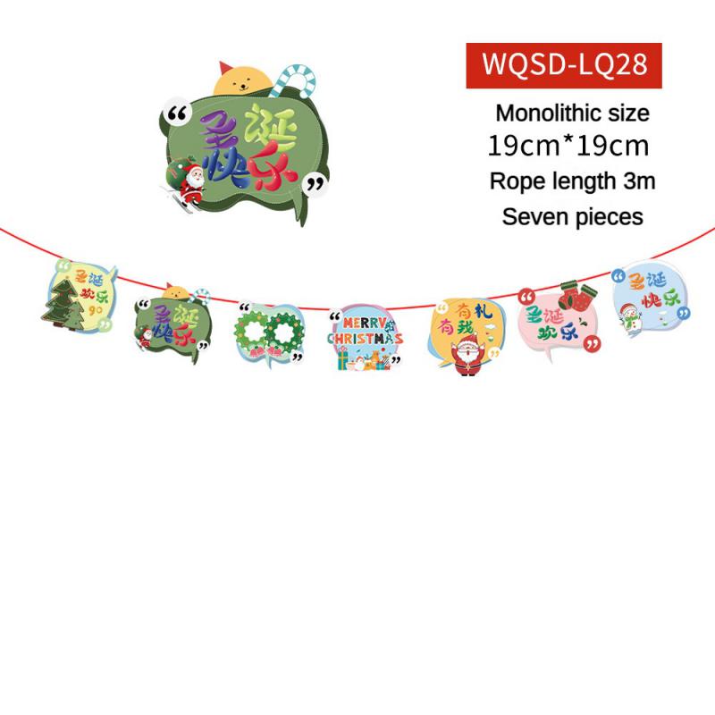 Christmas Banner 2024 Merry Christmas Decorations For Home Garland Santa Claus Navidad For Xmas Gift Noel Decor New Year 2025