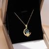 Titanium Steel Star Necklace for Women Planet Moon Astronaut Pendant Necklaces Jewelry Gifts