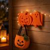 Klebehaken ohne Rückstände Kürbis Geist Schlüsselhaken, 3D-gedruckte Halloween-Wanddekoration, Selbsthaltende Haken zur Aufbewahrung kleiner Gegenstände, Bohrfreies Aufhängen Niedliche Haken