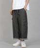 Seinteukeulu Double Cargo Cropped Pants Dcp-382 Denim Gray Black